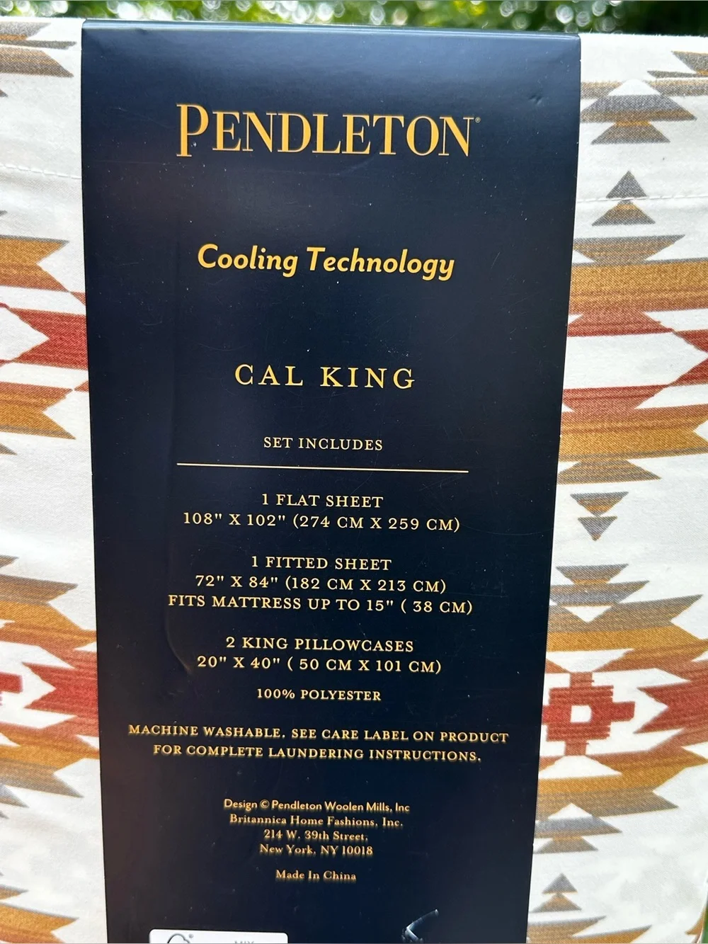 Pendleton Moonlit Mesa California King Cooling Sheet Set Southwestern NWT 4 Pc